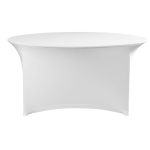 Husa masa, rotunda, HENDI, 810996, Alb, #1500x(H)760mm
