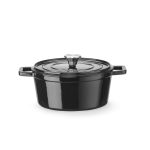 Tava din fonta emailata, HENDI, 3,7L, Negru, 317x240x(H)105mm