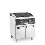 Grill pe gaz cu roca vulcanica si spatiu de depozitare, 6Kw