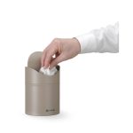 Cos de gunoi pentru masa, 1.2L, bej, ø120x165(h)mm - Image 2
