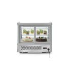 Vitrina rece pt prezentare, 120 lt, interval temp. 0-6 gr C, 160 W, corp inox, ARKTIC by Hendi, 707x570x(H)680mm, Clasa energetica B - Image 5