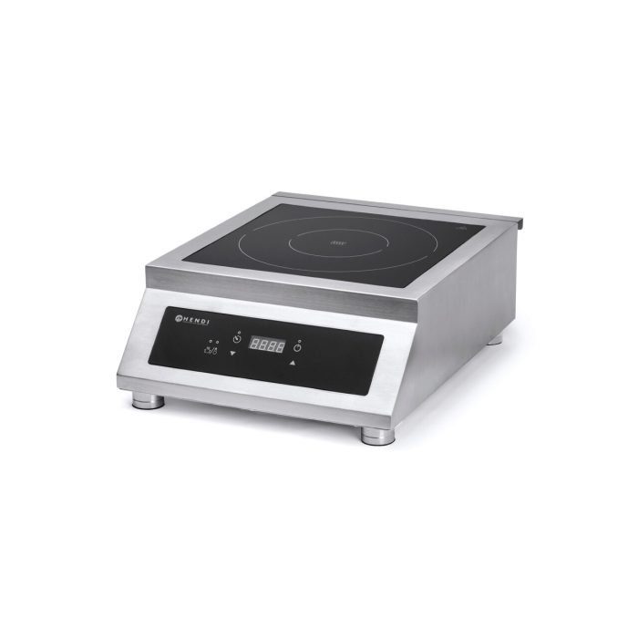 Plita cu inductie profesionala, Hendi Profi Line, model 5000 D ,putere 5000 W, control digital, corp inox, 39,8 cm x51,5 cm x16,8 cm inaltime - Image 3