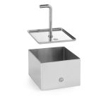 Presa decorare patrata din otel inoxidabil 65x65 mm, potrivita pentru forma patrata cod Hendi 512166 - Image 2