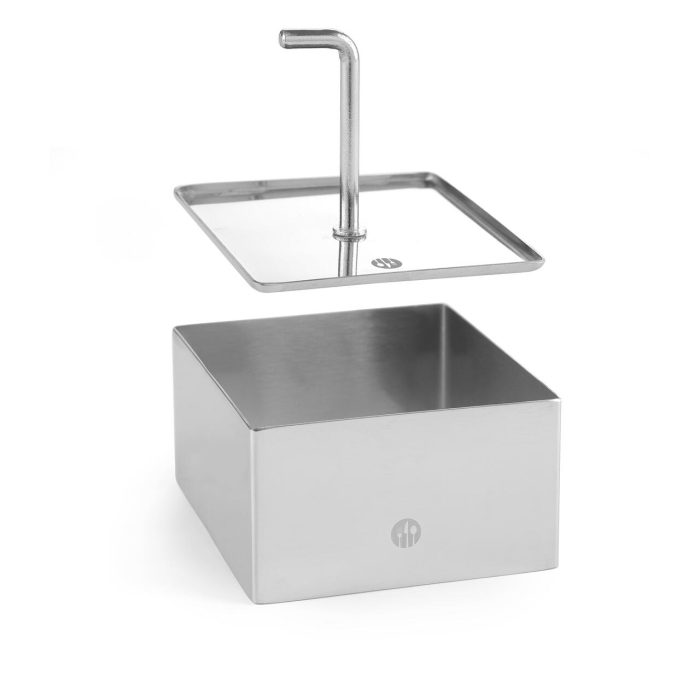 Presa decorare patrata din otel inoxidabil 80x80 mm, potrivita pentru forma patrata, cod Hendi 512173 - Image 2
