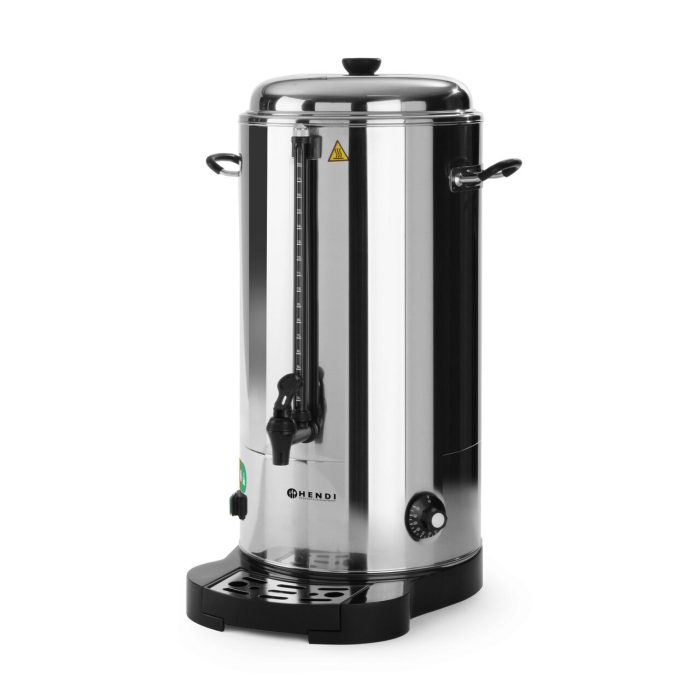 Percolator  Hendi bauturi calde cu pereti dubli 18 litri, termostat, 2400 W temperatura, ajustabila pana la 100 C, Inox, robinet anti-picurare - Image 5
