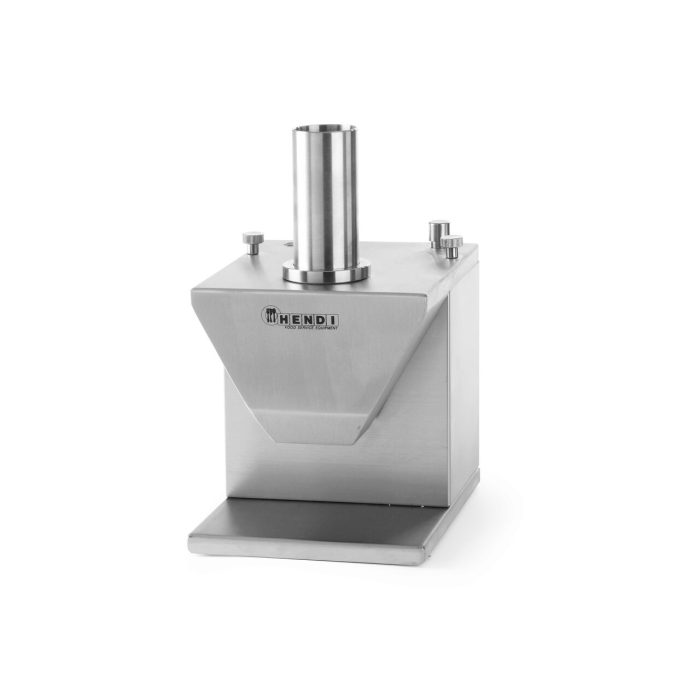Taietor electric pentru carnati, inox, cu lama dubla si grosime taiere reglabila, 135W, Hendi, 230x185x(H)325 mm - Image 2