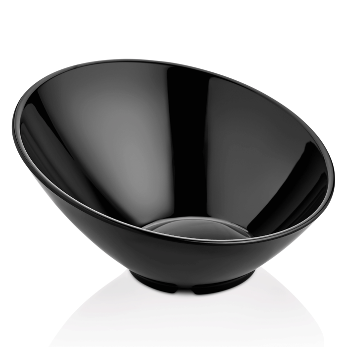 Bol înclinat din melamină, negru, 233x(h)125 mm Fine Dine - Image 8