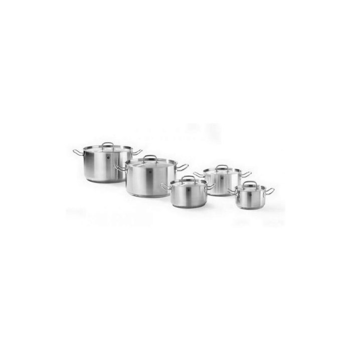 Cratita cu capac, 12 Lit, 32 cm diametru x 15 cm inaltime , inox cu finisaj satinat, fund triplu capsulat, potrivita si pentru inductie, Hendi Kitchen Line, potrivita si pentru uz profesional - Image 2
