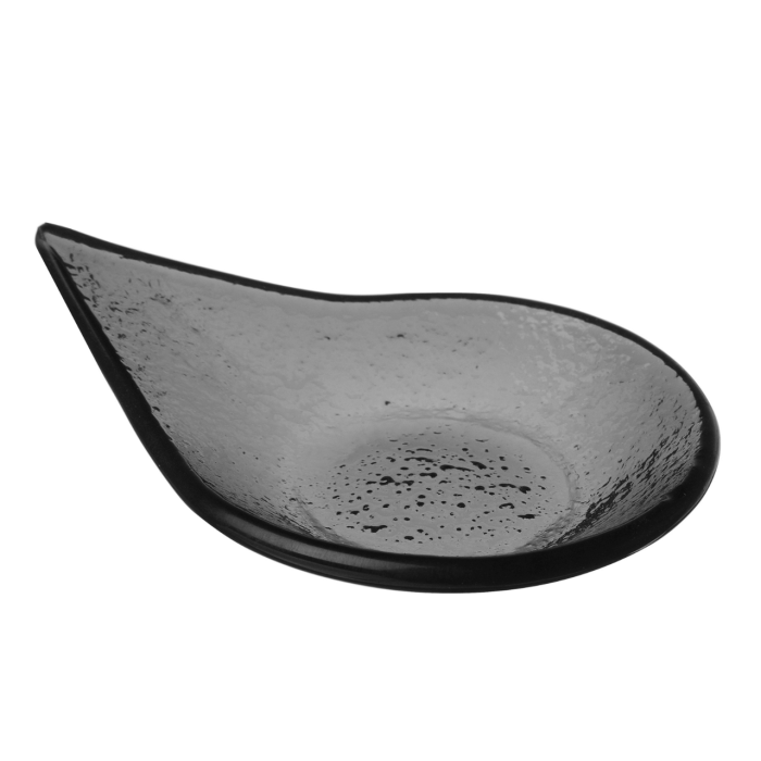 Vas de sticla neagra cu picatura de ploaie Vetro fingerfood, 80x100mm Fine Dine - Image 4