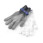 Set manusi Hendi, marimea L, 330 mm, set format din manusa interioara din bumbac si manusa exterioara din inox, rezistenta la taiere - Image 2
