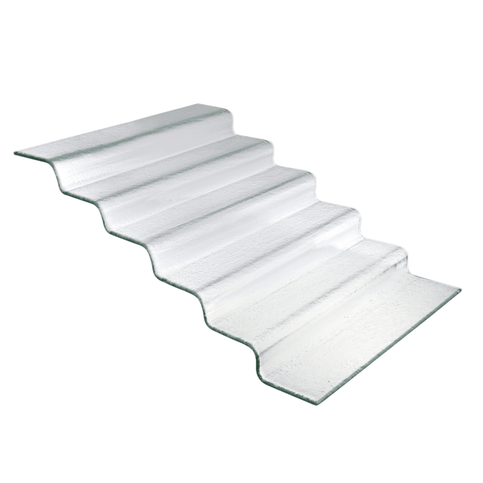 Scara bufet din sticla transparenta Vetro in sase trepte, 600x455x(H)240mm - Image 10