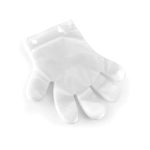 Manusi din folie cu agatatoare- set de 100 buc., versatile, transparente;marime universala - Image 2