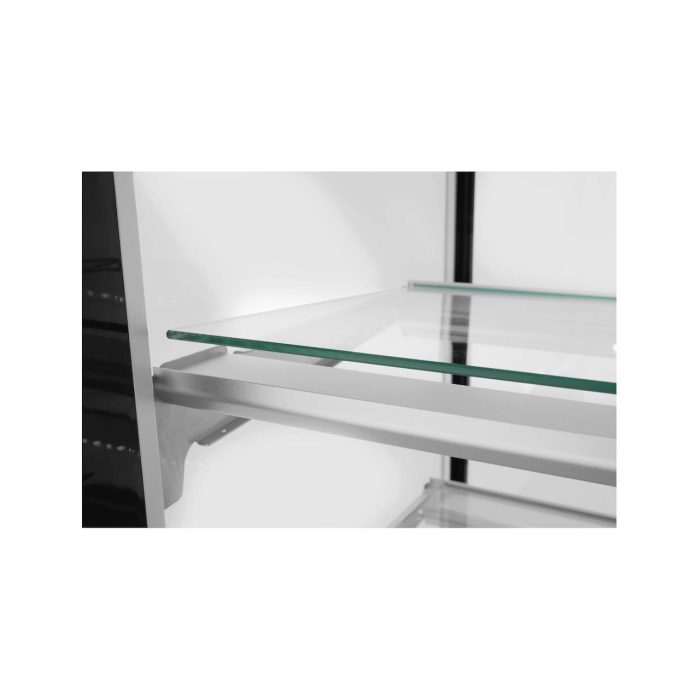 Vitrina frigorifica de prezentare interval temp. 2/6?C, corp inox, 410 litri, 490 W ARKTIC by Hendi, 1215x675x(H)1210 mm, Clasa energetica C - Image 2
