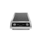 Plita cu inductie profesionala, Hendi Profi Line, model 7000 D ,putere 2x3500 W, control digital, corp inox, 40,5 cm x69,8 cm x14,5 cm inaltime - Image 5