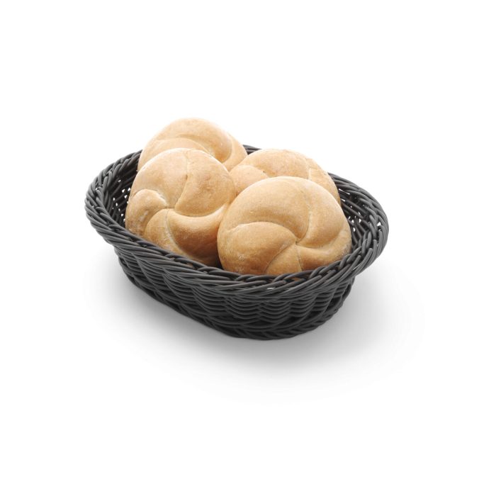Cos servire pentru paine, oval, Hendi, Negru, 190x120x(h)60 mm - Image 2