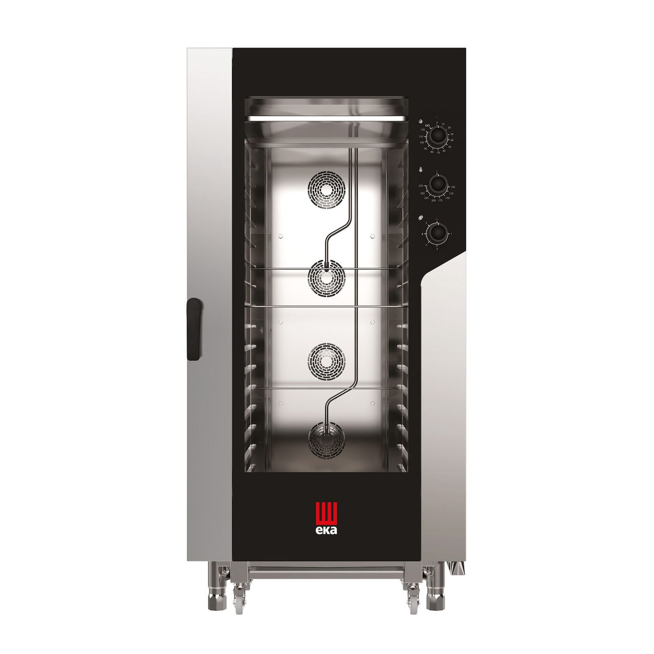60208414_BIG.jpg Cuptor cu aburi de convectie Millennial, Smart Bakery pentru cofetarie si panificatie, electric, carucior controlat electronic 16x 600x400 mm, 100/270 C, 400V/31000W, 930x1041x(H)1900mm - Image 1
