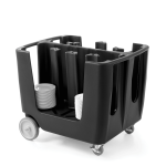 Carucior Hendi pentru transport farfurii, polipropilena, pentru farfurii cu diametrul ?de la ø170 mm la ø330 mm, 930x720x(H)800 - Image 6