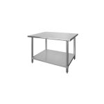 Masa de lucru centrala cu polita, Hendi, inox, 1800x600x(H)850 mm, blat de lucru si polita inferioara ranforsate - Image 3