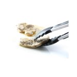 Cleste pentru servit din otel cromat cu silicon rezistenti la caldura, cu blocare - 400 mm - Image 2