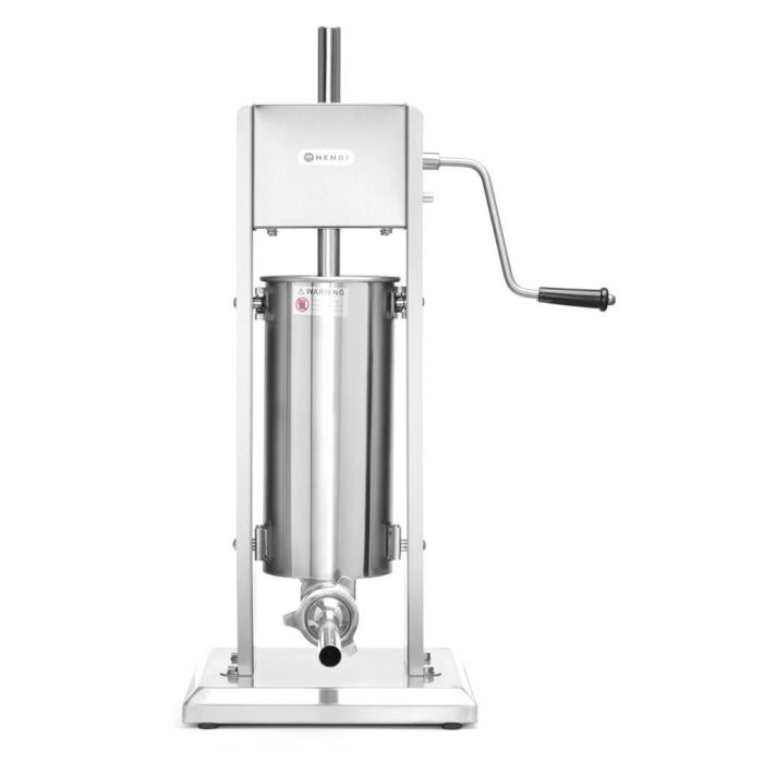 Aparat umplut carnati profesional, capacitate 5 kg, Hendi Profi Line, inox, 4 palnii incluse - Image 6