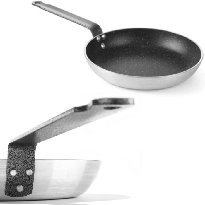 Tigaie aluminiu Marable Professional Hendi ,24 cm diametru x 4,2 cm inaltime ,baza 18 cm ,aluminiu, strat anti-aderent, maner din otel acoperit epoxidic - Image 2