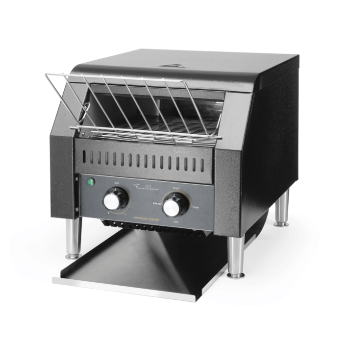 Toaster/prajitor de paine tip tunel dublu, Fine Dine, negru, 230V/2240W - Image 12