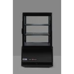Vitrina rece pt prezentare, neagra, 58 lt, interval temp. 2-6 gr C, 170 W, 2 rafturi reglabile pe inaltime, ARKTIC by Hendi, 452x406x(H)816 mm, Clasa energetica C - Image 4