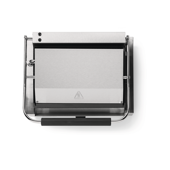 Contact grill Panini, profesional, Hendi, 2200W, partea superioara si cea inferioara striate, din fonta cu invelis ceramic, suprafata grill 340 x 230 mm - Image 3