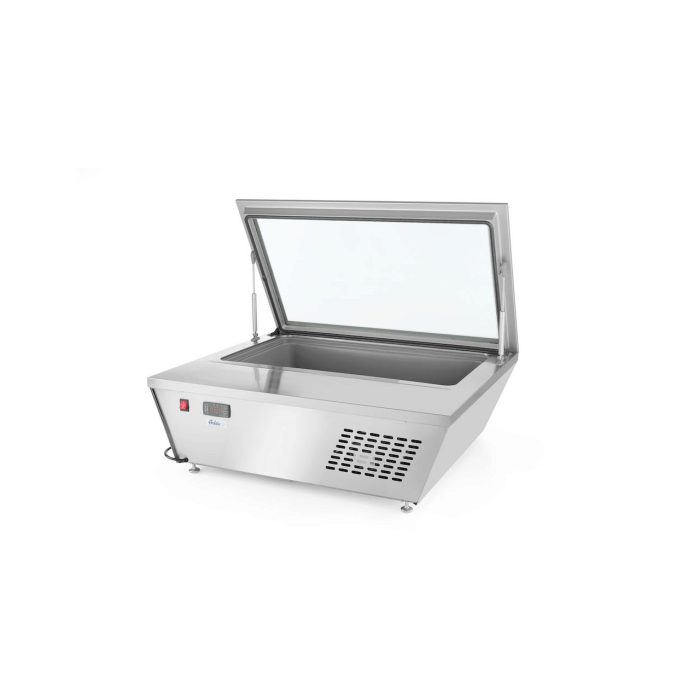 Vitrina de prezentare pentru inghetata, 77 lt, -18/-25 gr C, corp inox, ARKTIC by Hendi, 867x735x(H)373mm, Clasa energetica E - Image 7