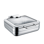 Chafing dish De Luxe eco gn 2/3 cu un capac de sticlă Fine Dine - Image 8