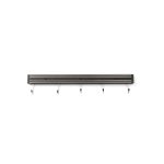 Suport magnetic pentru cutite, 60 cm, cu 6 carlige agatare, Hendi - Image 6