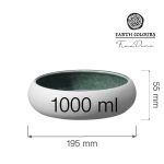 Bol Goro White Green 195 mm, 1000 ml Fine DIne - Image 12