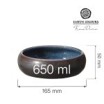 Bol Goro Brown Blue 165 mm, 650 ml Fine Dine - Image 9