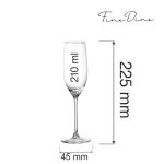 Pahar de șampanie Cantare, 210ml Fine Dine - Image 6