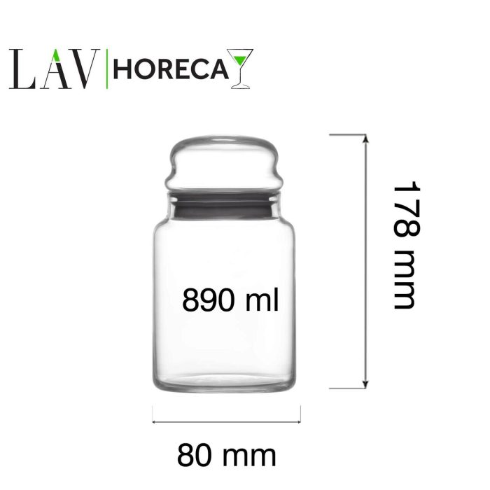 Borcan Phuket 890 ml cu capac, LAV - Image 9