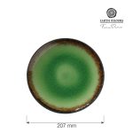 Farfurie Fine Dine, Beryllium diametru 207 mm, portelan, decorat manual - Image 6