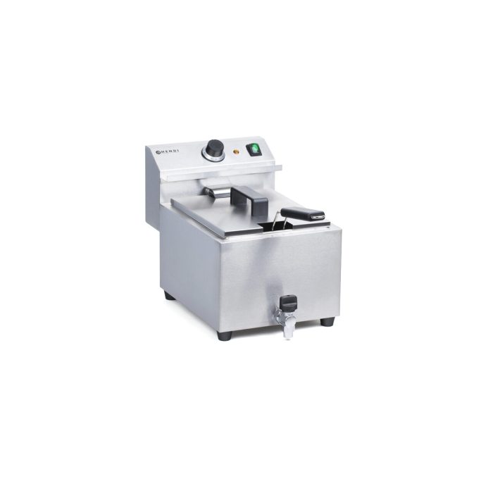 Friteuza electrica profesionala, Hendi Mastercook cu robinet scurgere ulei, Inox, 8 lt, 3500 W, temperatura reglabila pana la 195 gr C, termostat, 515x300x(H)345 mm - Image 6