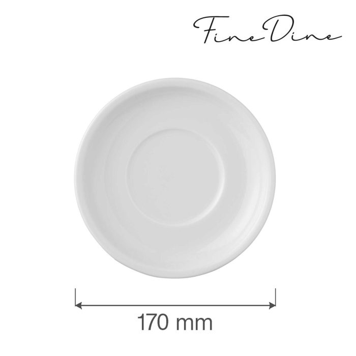 Farfurie pentru bol supa Bianco, 170 mm Fine Dine - Image 2
