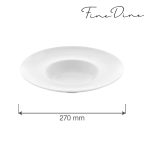 Farfurie adâncă cu margine lată Bianco 270 mm Fine Dine - Image 6