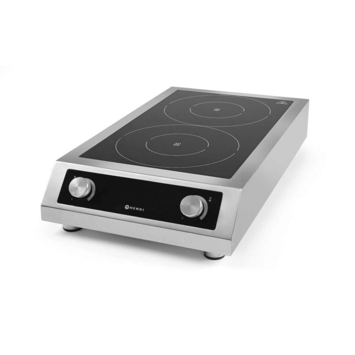 Plita cu inductie profesionala, Hendi Profi Line, model 7000 D ,putere 2x3500 W, control digital, corp inox, 40,5 cm x69,8 cm x14,5 cm inaltime - Image 7