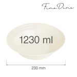 Bol Fine Dine, Crema 1230 ml, 230 mm - Image 6