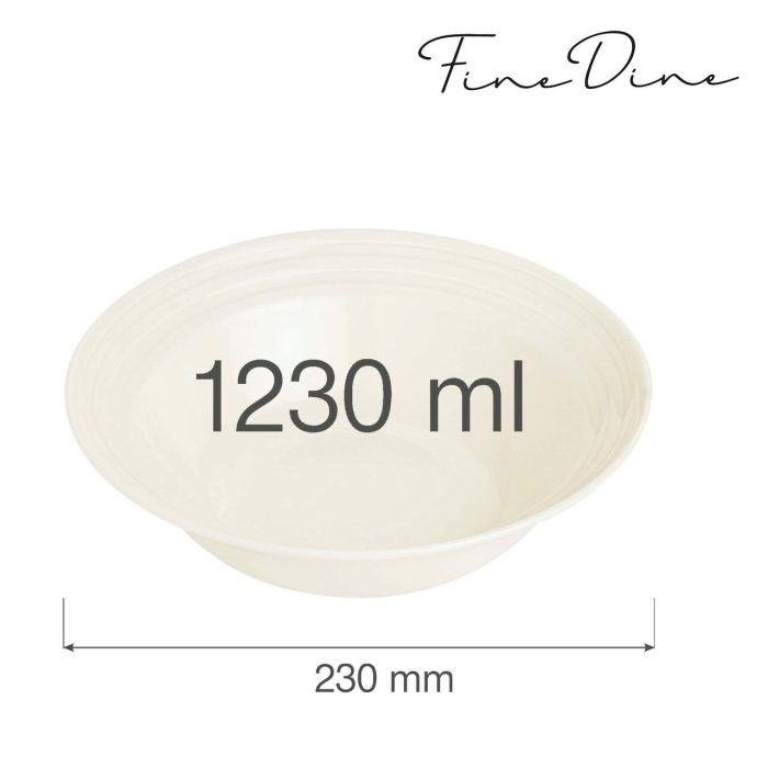 Bol Fine Dine, Crema 1230 ml, 230 mm - Image 6