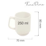 Cana stivuibila Fine Dine, Crema 250 ml - Image 8