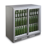 Vitrina frigorifica pentru bar Candour de 198 l cu usa dubla, otel inoxidabil, Barmatic - Image 18