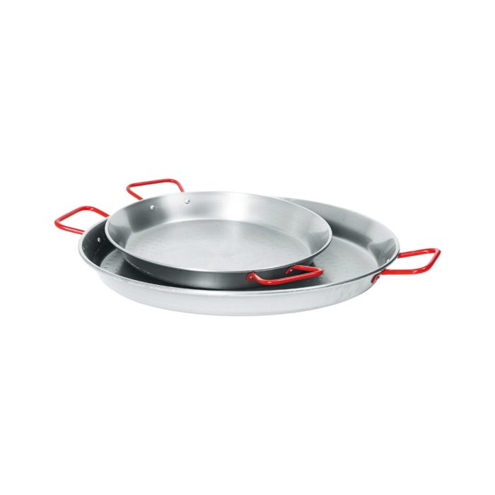 Tigaie Paella cu 2 manere ,60 cm diametru x 4 cm inaltime, din otel de inalta calitate, Hendi, pentru echipamente pe gaz - Image 2
