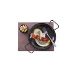 Tigaie adanca paella cu 2 manere, otel emailat, 20,5 cm diametru x 5,7 cm inaltime , Hendi, potrivita si pentru servire - Image 5