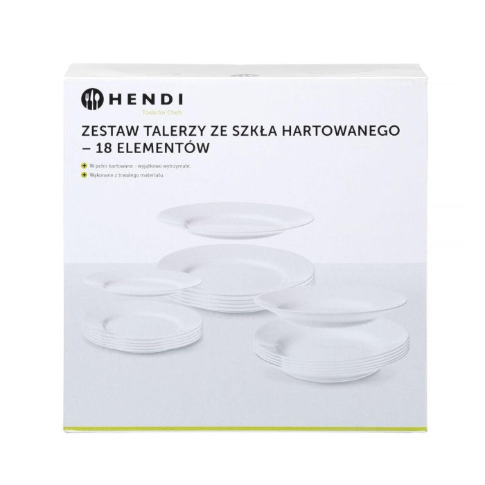 Set de farfurii EVERYDAY , 18 piese,Hendi,Ø 225mm, Ø245mm, Ø195 mm - Image 4