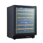 Racitor de vinuri pentru 46 de sticle Barmatic Aurora 133 l, negru - Image 6