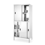 Dulap traversant cu despărțitor și ușă glisantă - înșurubat, HENDI, Kitchen Line, 800x500x(H)1800mm - Image 2