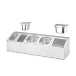 Suport pentru recipiente Gastronorm, HENDI, 5 compartimente, 745x245x(H)215mm - Image 2